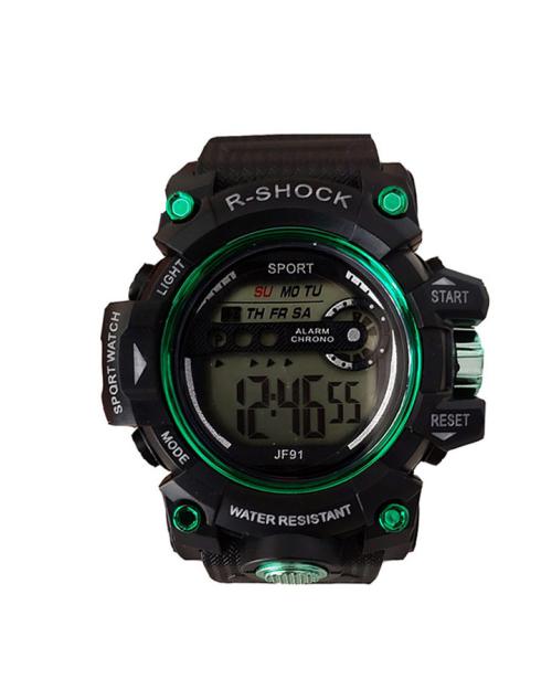 ساعت مچی مردانه مشکی سبز R_SHOCK مدل 1232