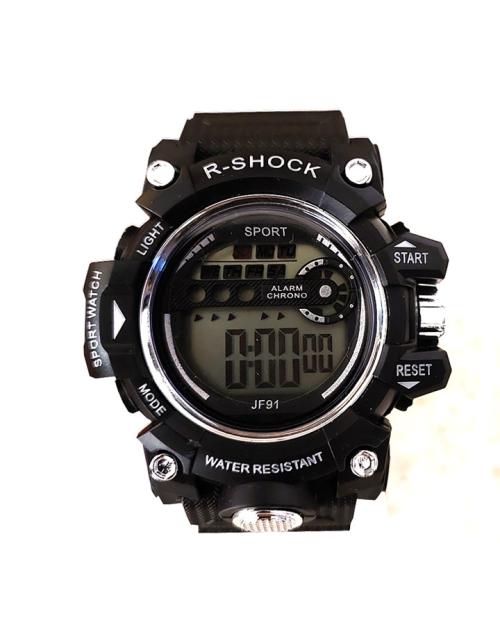 ساعت مچی مردانه سفید مشکی  R_SHOCK مدل 1244